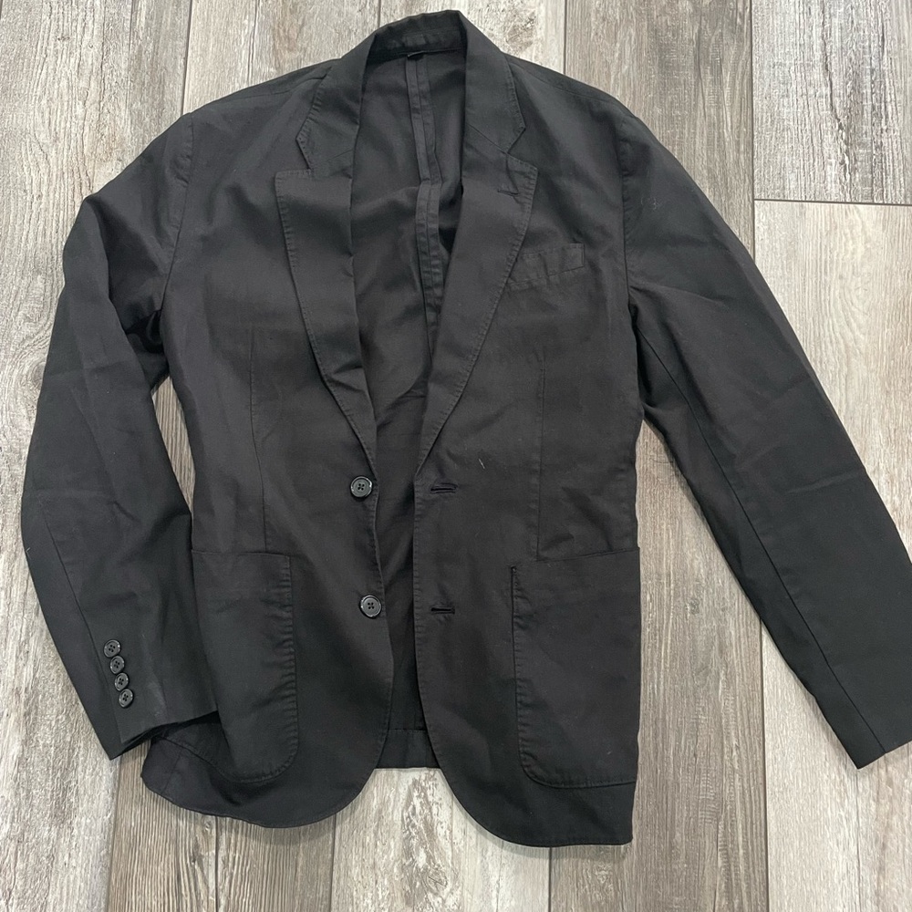 J. Crew Black Men's Ludlow Blazer Label Detail